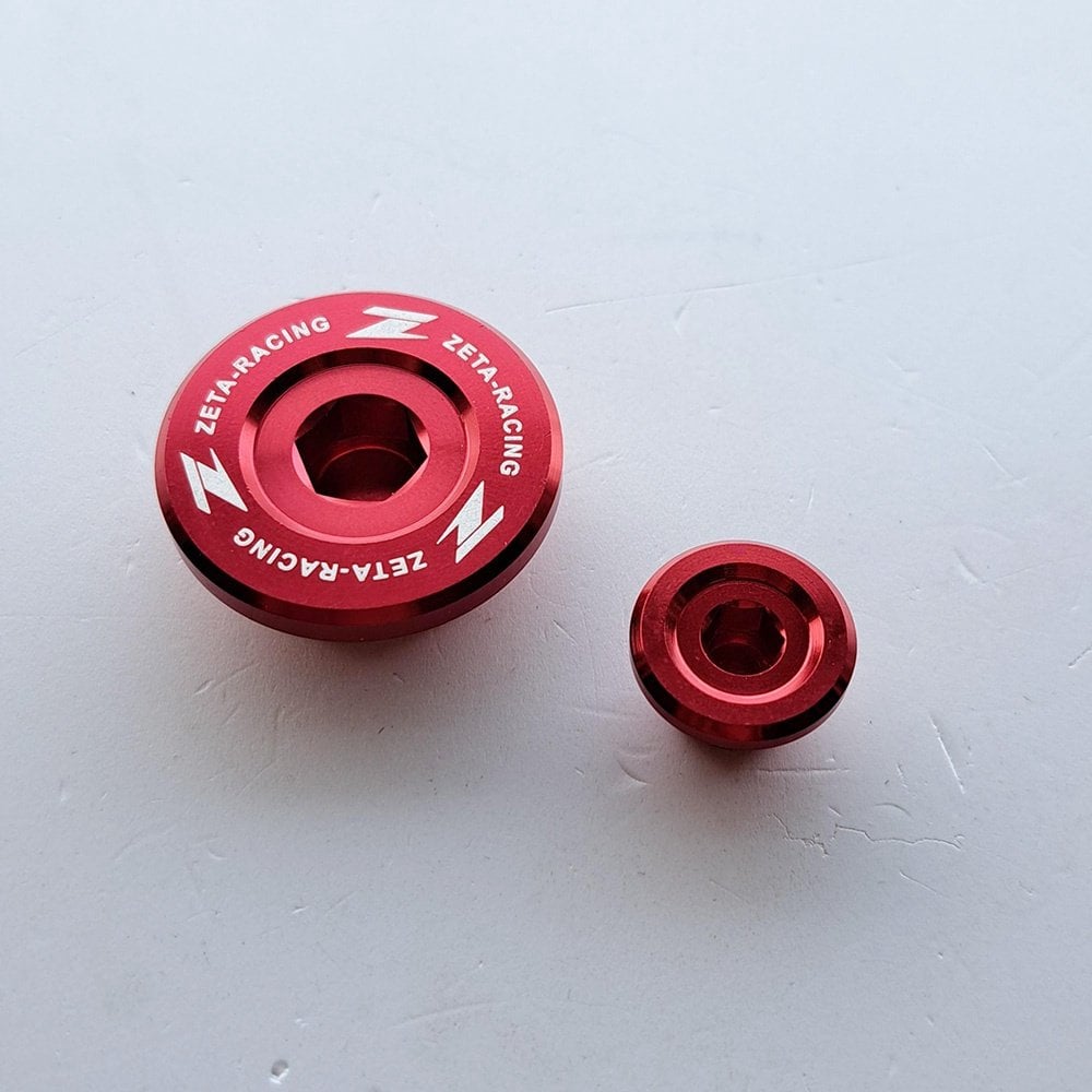 Zeta - Engine Plugs - RMZ250 07-27, RMZ450 05-27, RMX450 10-17 (Red)