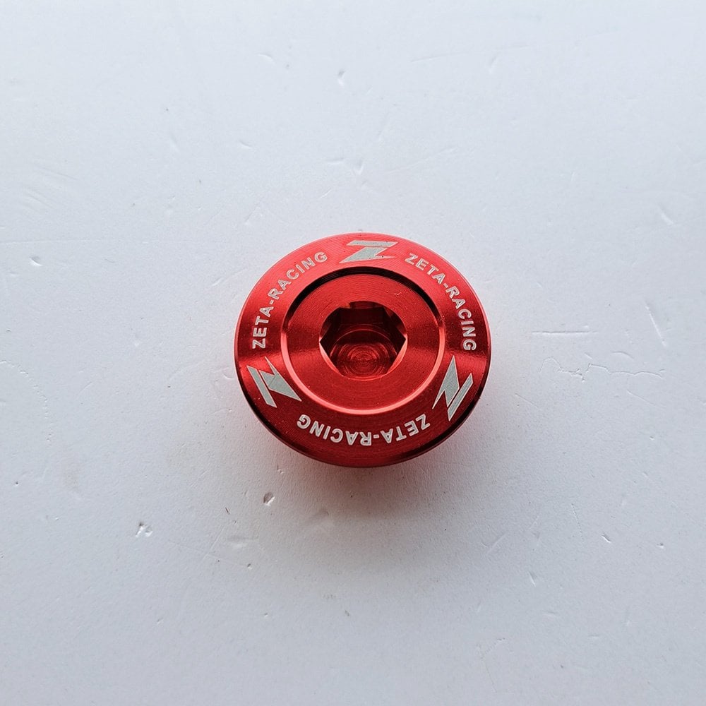 Zeta - Engine Plugs - KTM SXF250/350 11-24, SXF450 07-24, EXCF250/350 12-24, Husqvarna FC250/350 14-24, FE250/350 14-24, FX350 17-24, Gas Gas MCF250 21-24, ECF250/350 21-24, EXF250/350 21-24 (Red)