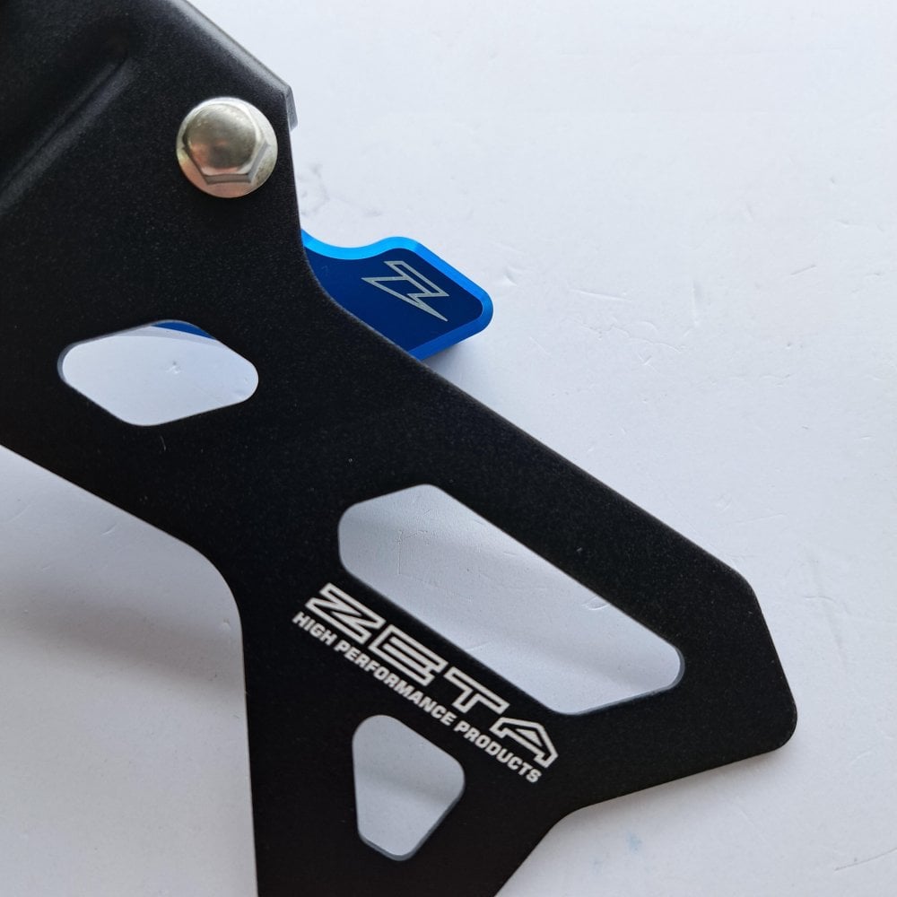 Zeta - Drive Cover w/Case Saver & Roller - Husqvarna FC450 16-22, FE450/501 17-23 (Black/Blue)