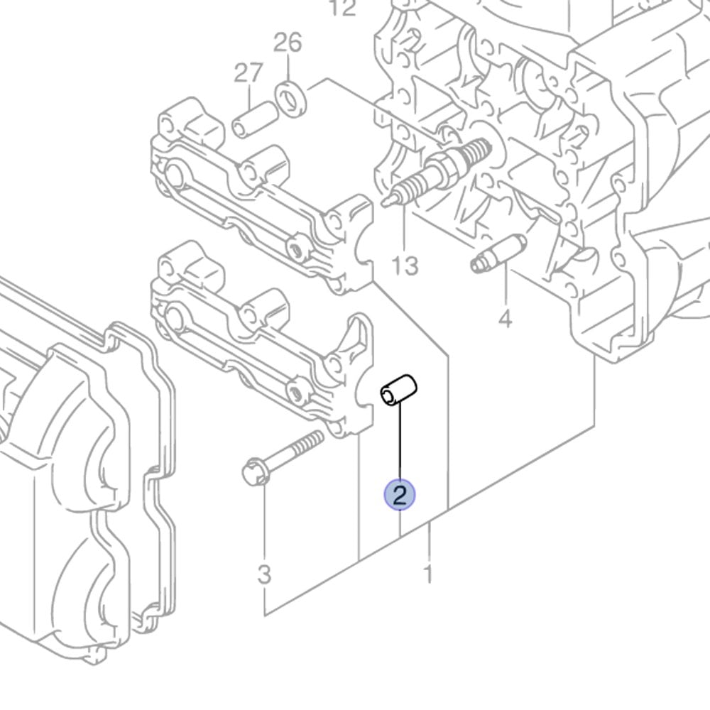 Suzuki Genuine Part - Pin, Cylinder Head (8x11) - 09206-08001-000
