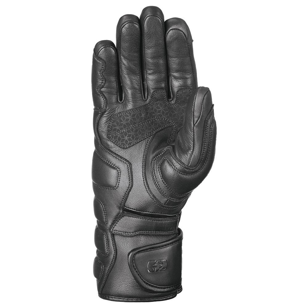 Oxford Hamilton Primaloft Motorcycle Winter Leather Gloves (Tech Black)