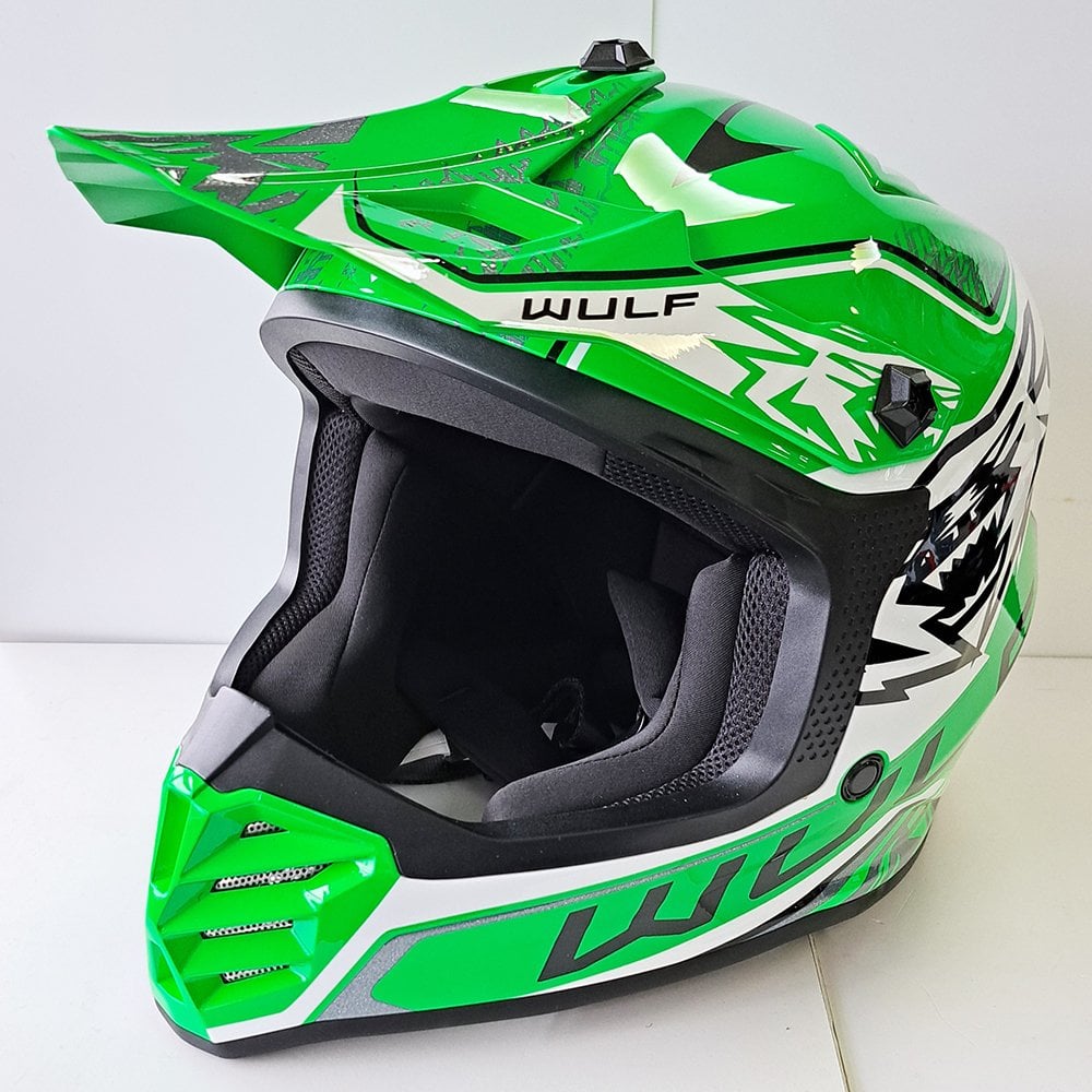 Wulfsport (MX25) Helmet - Youth - AIR-X - Fluo Green