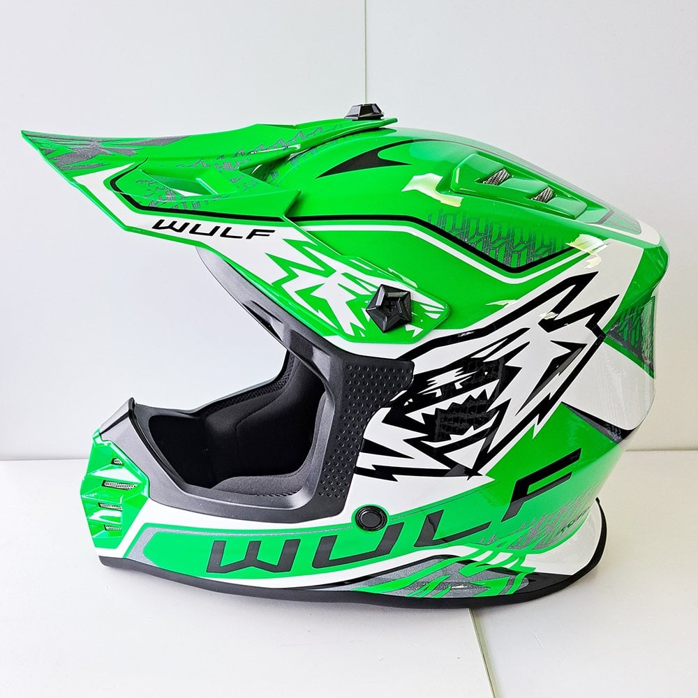 Wulfsport (MX27) Helmet - Youth - AIR-X - Fluo Green