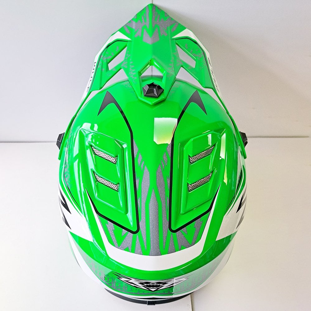 Wulfsport (MX27) Helmet - Youth - AIR-X - Fluo Green
