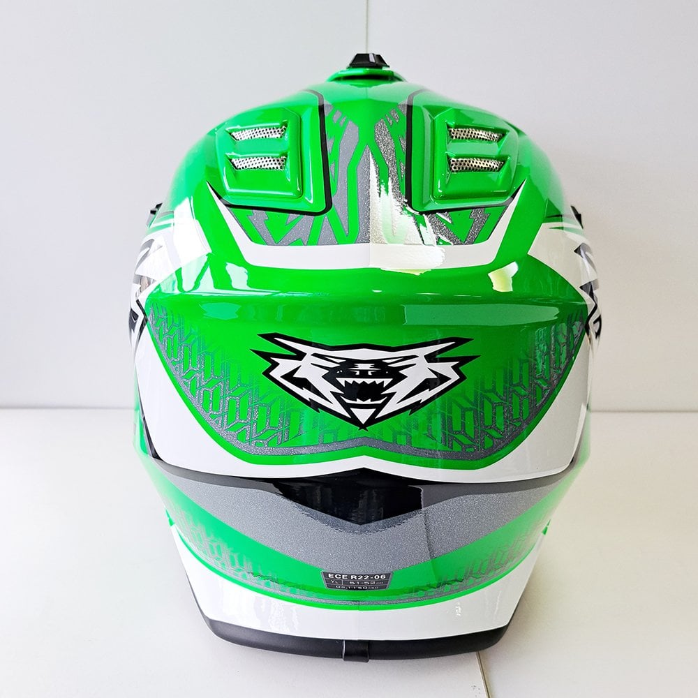 Wulfsport (MX27) Helmet - Youth - AIR-X - Fluo Green
