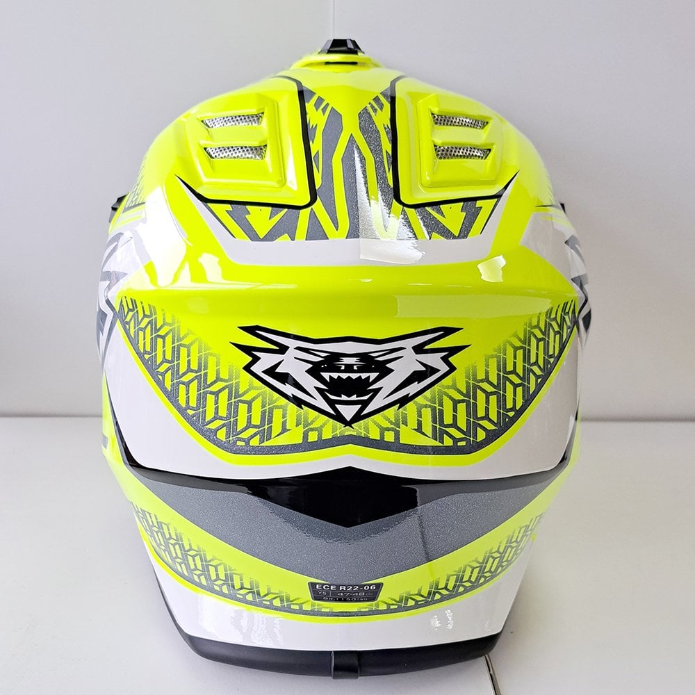Wulfsport (MX27) Helmet - Youth - AIR-X - Fluo Yellow