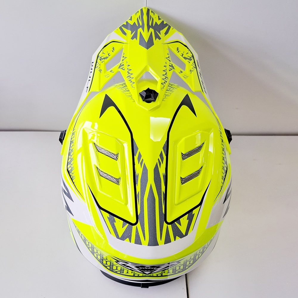 Wulfsport (MX27) Helmet - Youth - AIR-X - Fluo Yellow