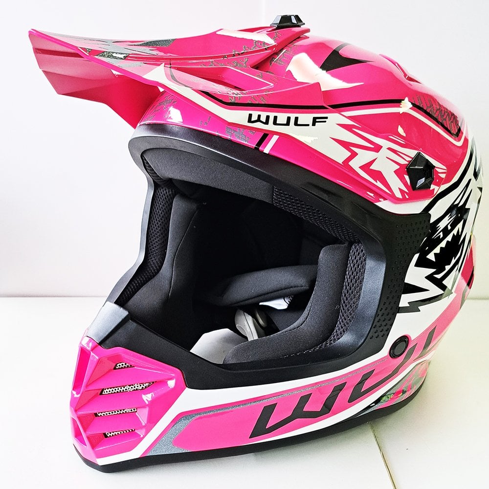 Wulfsport (MX25) Helmet - Youth - AIR-X - Fluo Pink