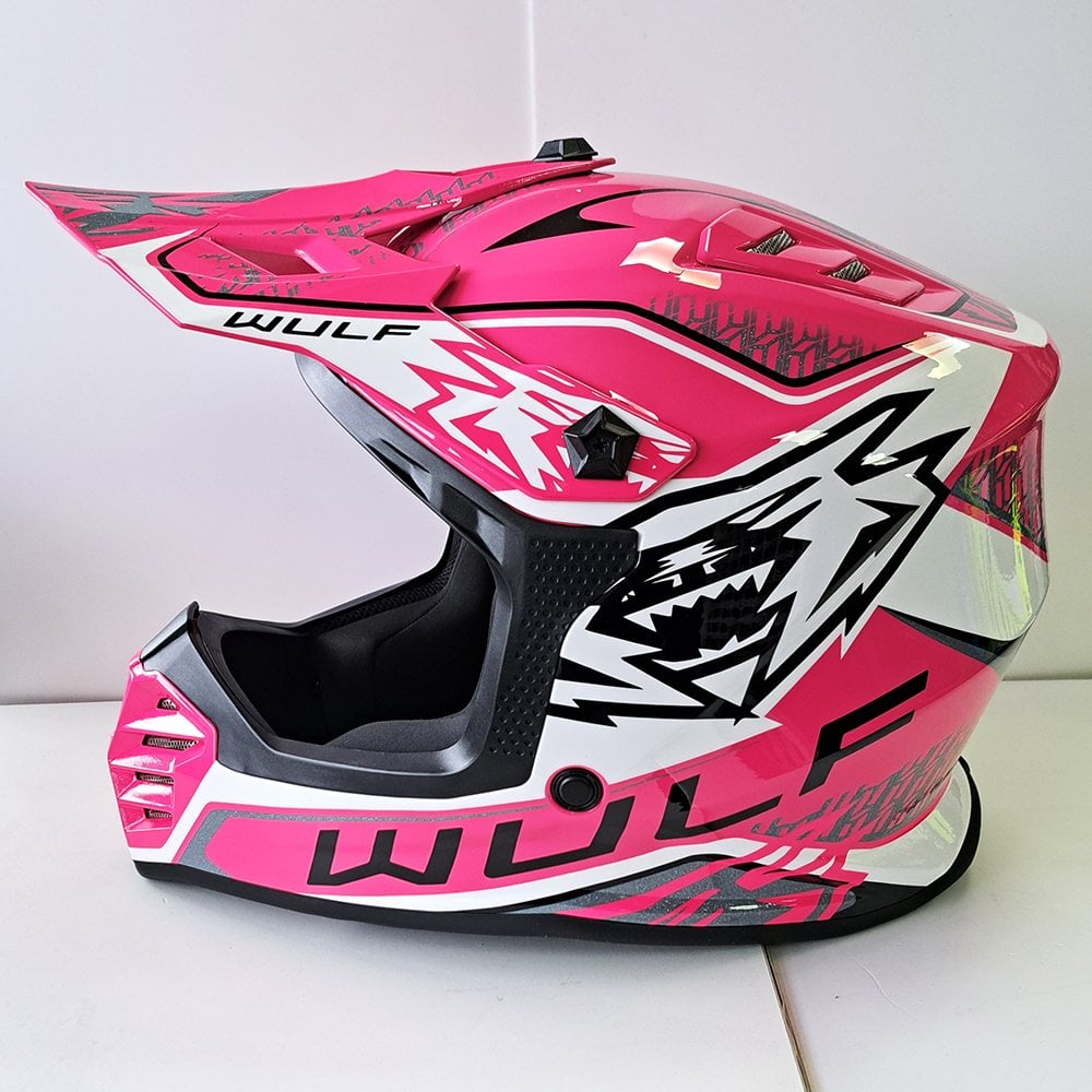 Wulfsport (MX25) Helmet - Youth - AIR-X - Fluo Pink