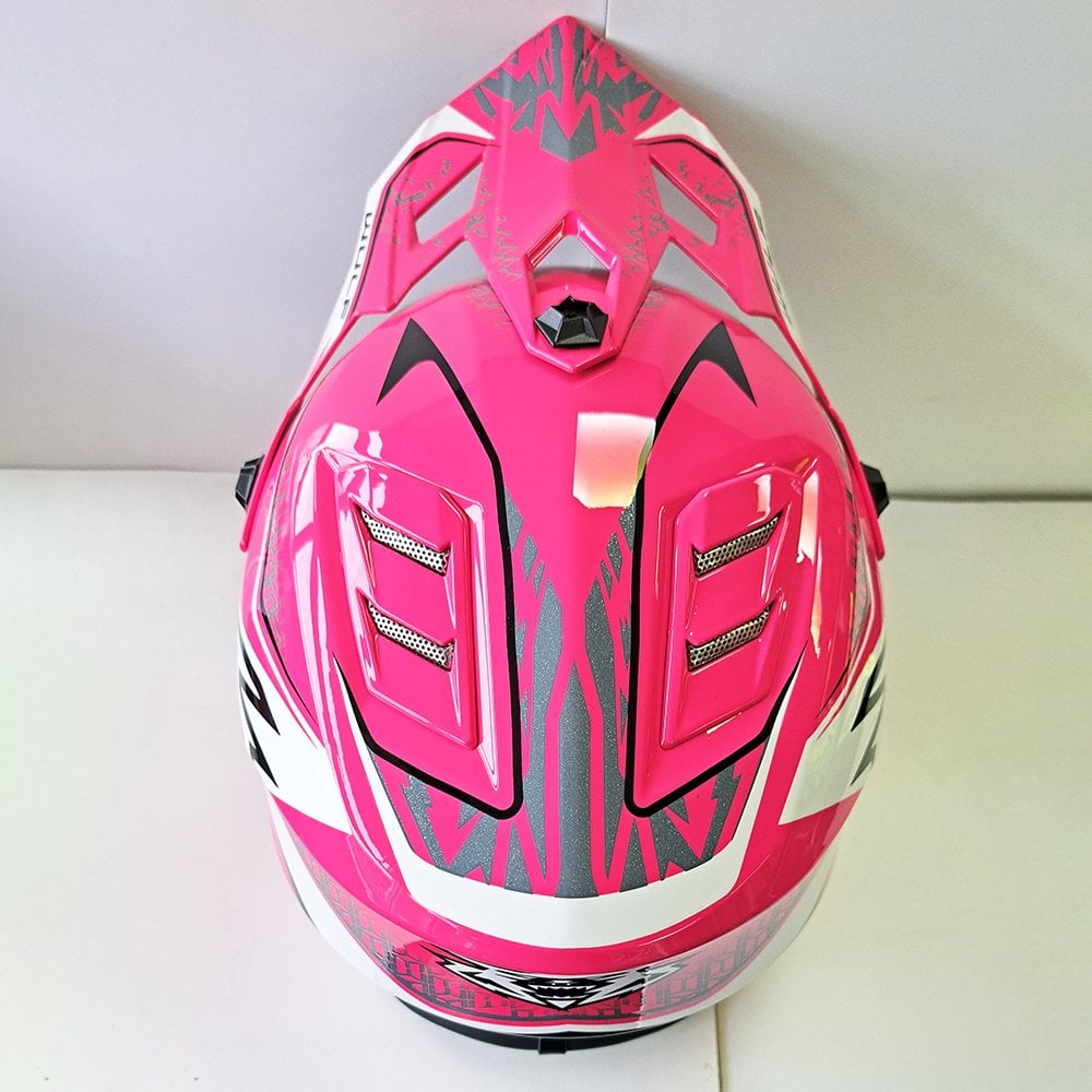 Wulfsport (MX27) Helmet - Youth - AIR-X - Fluo Pink