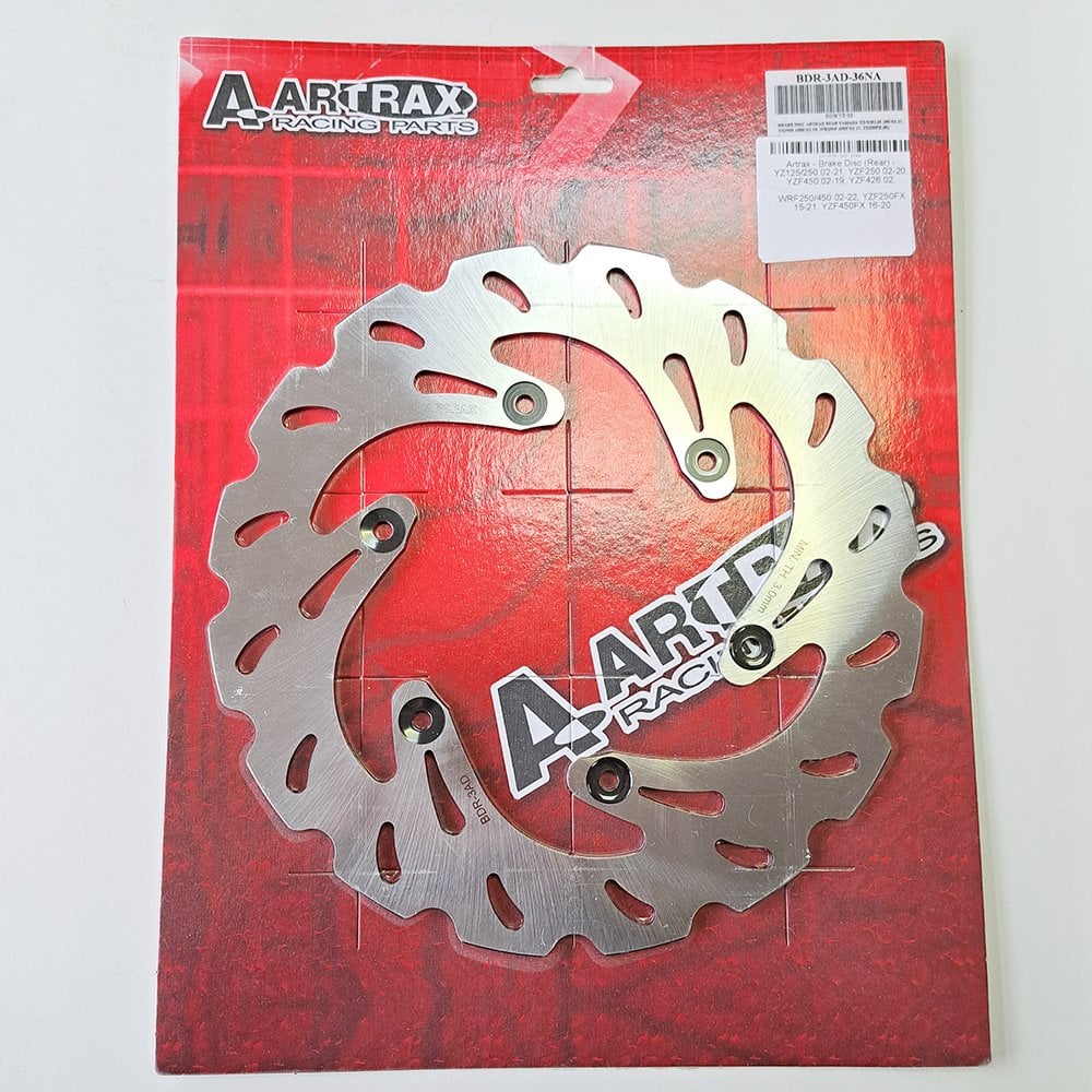 Artrax - Brake Disc (Rear) - YZ125/250 02-21, YZF250 02-20, YZF450 02-19, YZF426 02, WRF250/450 02-22, YZF250X 15-21, YZF450X 16-20
