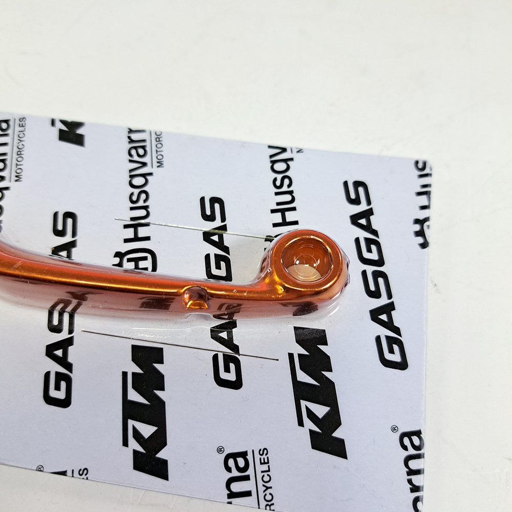 KTM Genuine Part - LEC53 - Clutch Lever - ORANGE - KTM 06-27 (CHECK), Husqvarna 09-27(CHECK), Gas Gas 125-450 21-23, Triumph 24-27, TM/Sherco/Beta RR >27 - K7800293120004