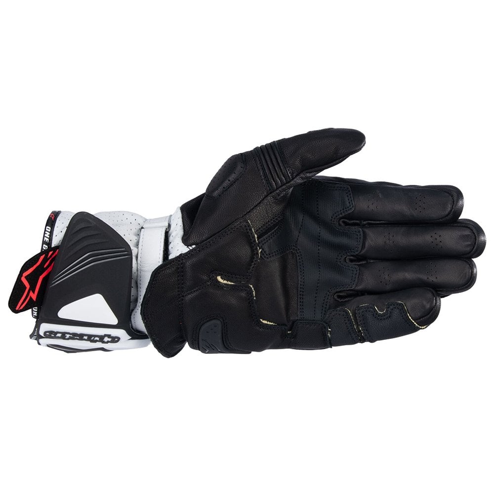 Alpinestars GP Pro R4 Motorcycle Race Leather Gloves (Black/White)