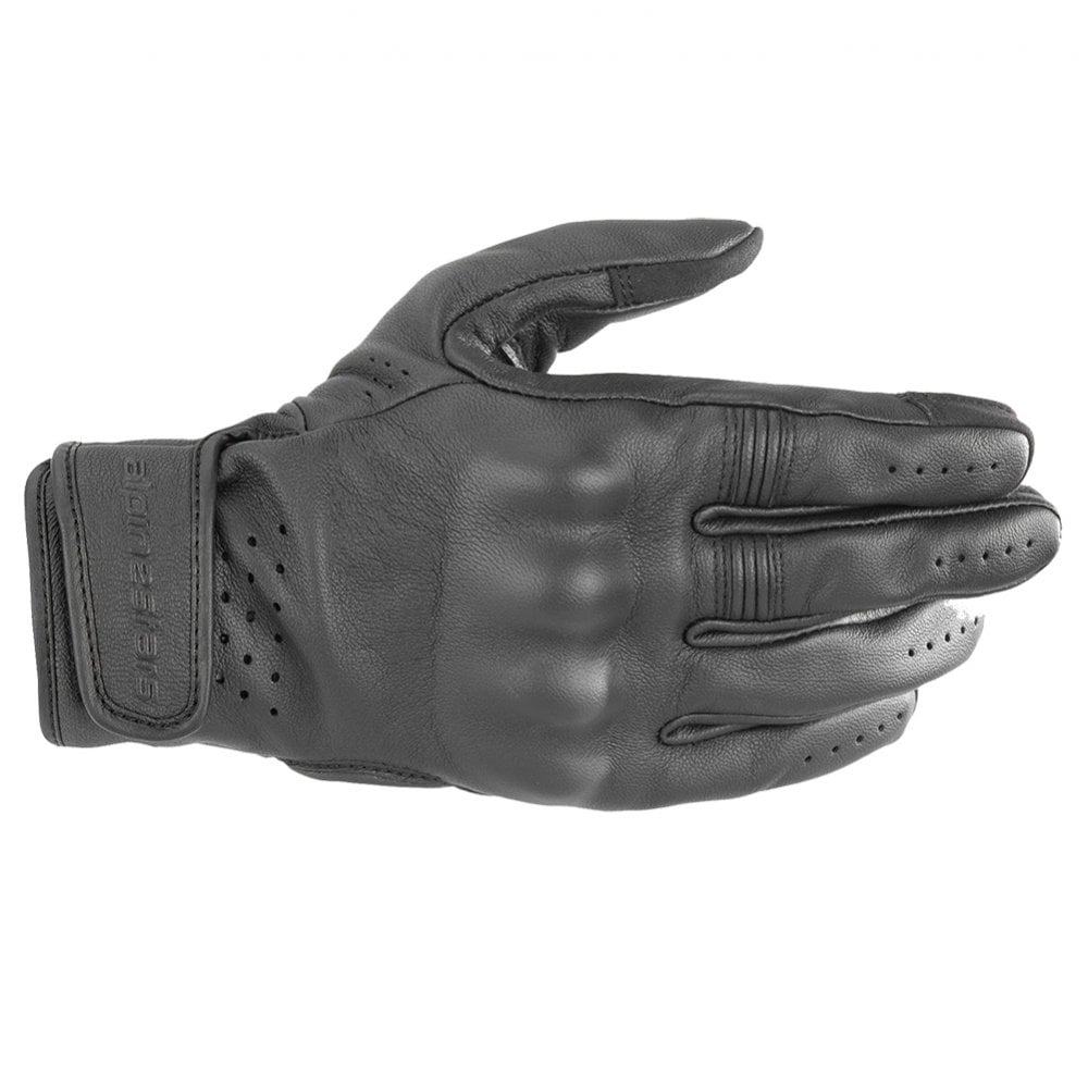 Alpinestars Women's Dyno Motorcycle Leather Gloves (Black/Black)