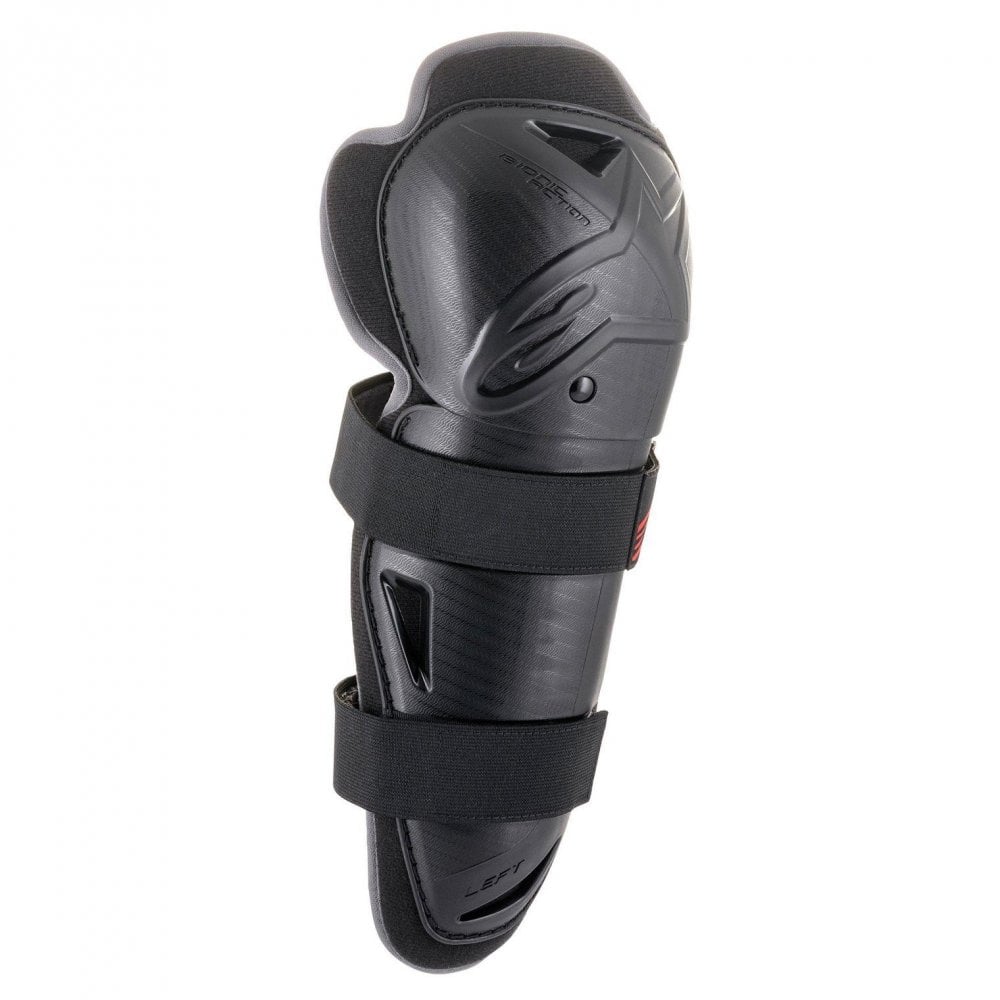 Alpinestars Youth Motocross Knee Armour - Bionic Action (Black/Red)