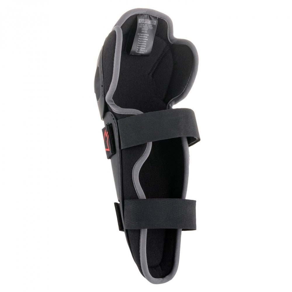 Alpinestars Youth Motocross Knee Armour - Bionic Action (Black/Red)
