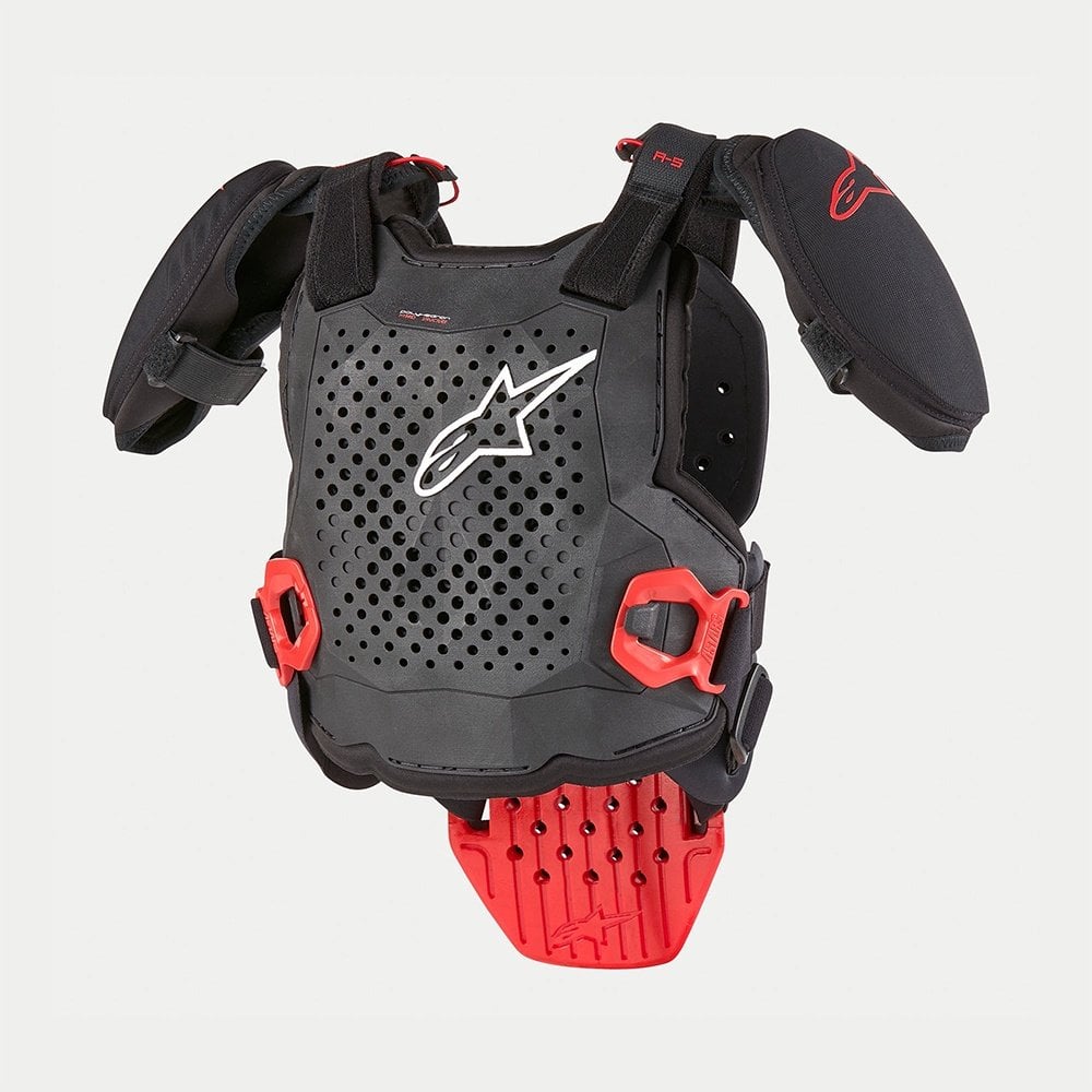 Alpinestars Youth MX | MTB Chest Armour - A-5S V2 (Black/White/Red)
