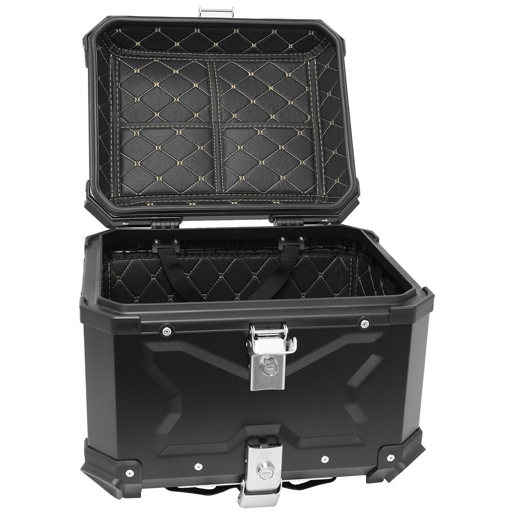 Bike It - Luggage - Aluminium Top Box 45L - Black (With Fitting Plate)