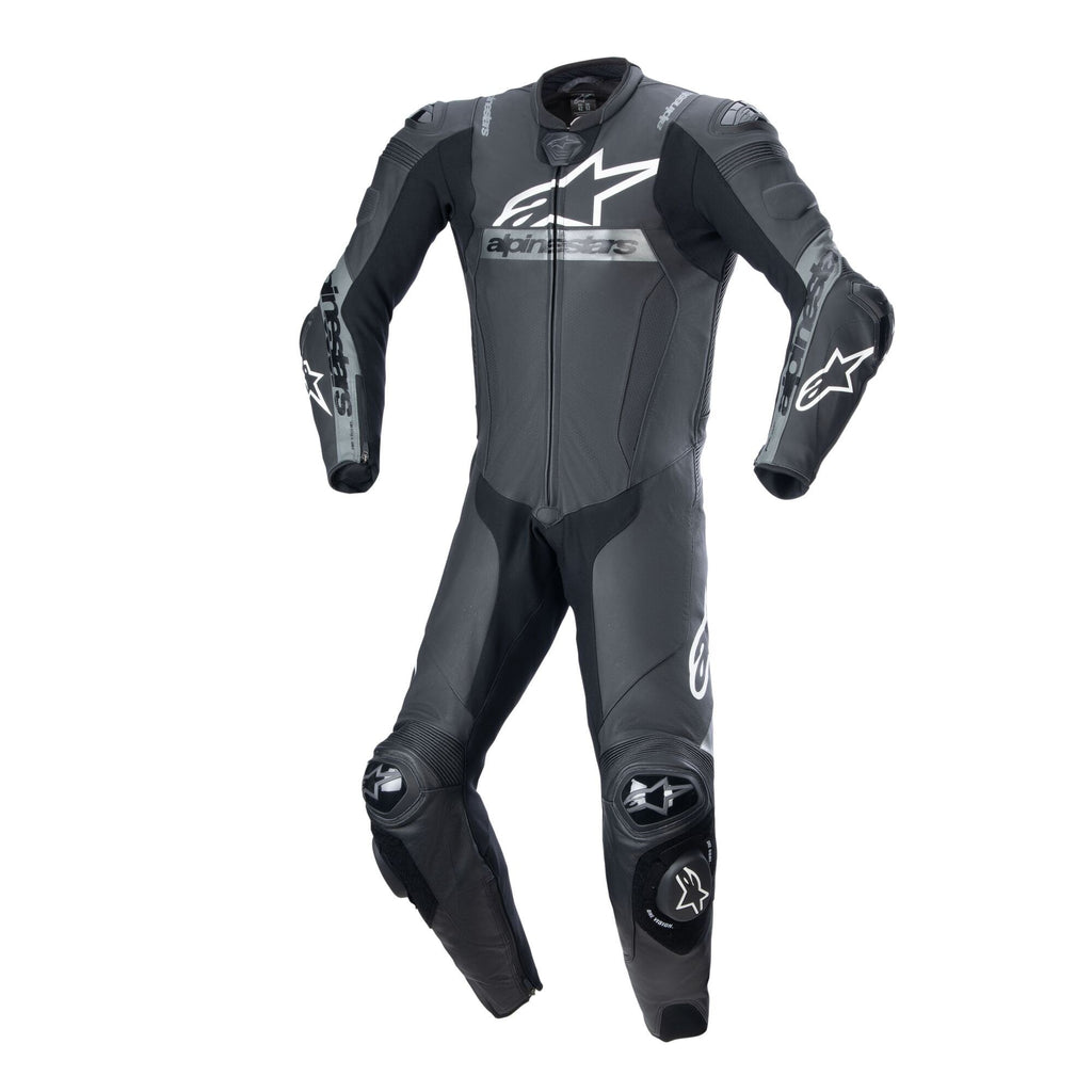 Alpinestars Missile V2 WARD Motorcycle Leather Suit 1pc (Black/Metallic Grey)