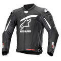 Alpinestars GP Plus R V4 Rideknit Motorcycle Leather Jacket (Black/White)
