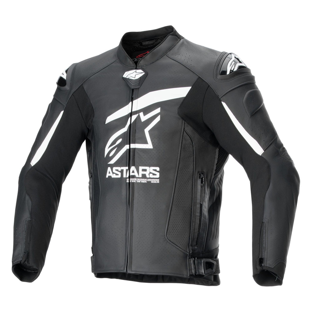 Alpinestars GP Plus R V4 Airflow Motorcycle Leather Jacket (Black/White)