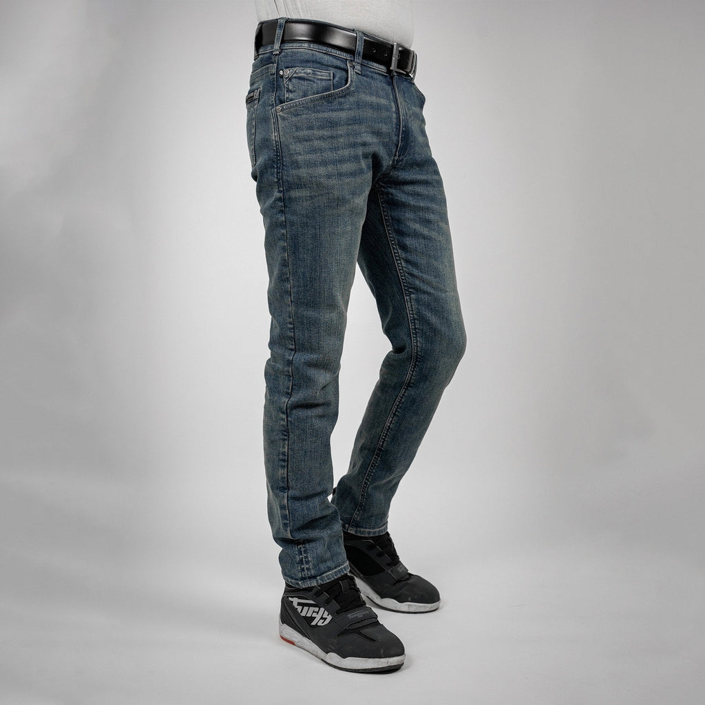 Bull-It Ajax (AA) STRAIGHT Jeans (Steel Blue) - Short