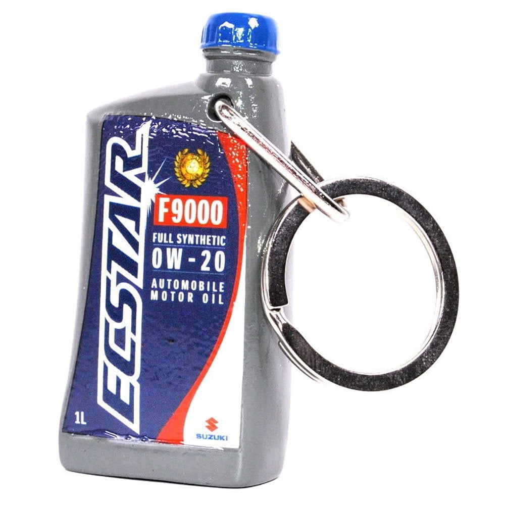Suzuki Genuine Accessory - Key Ring, Rubber (ECSTAR Oil Bottle)
