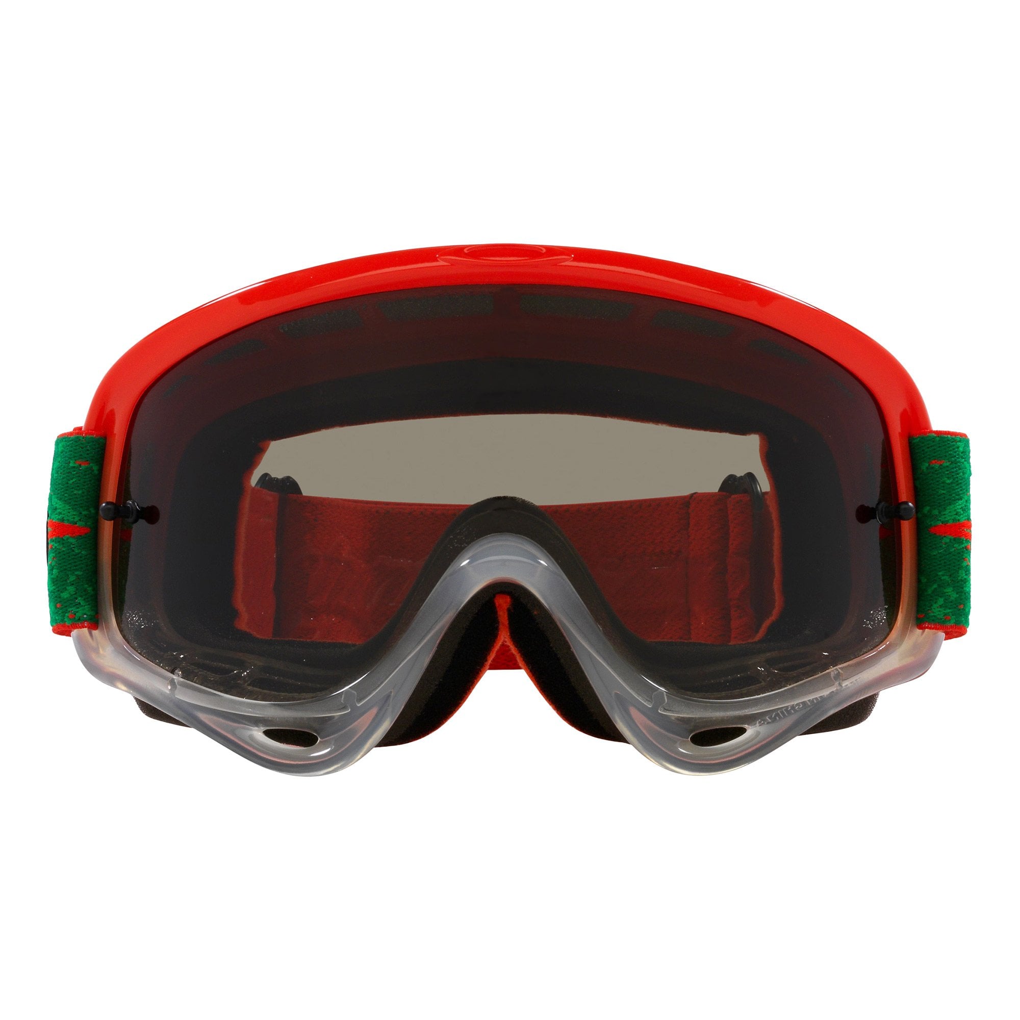 Oakley O-Frame Goggles - TROY LEE Carrack (Orange/Green) Dark Grey Lens