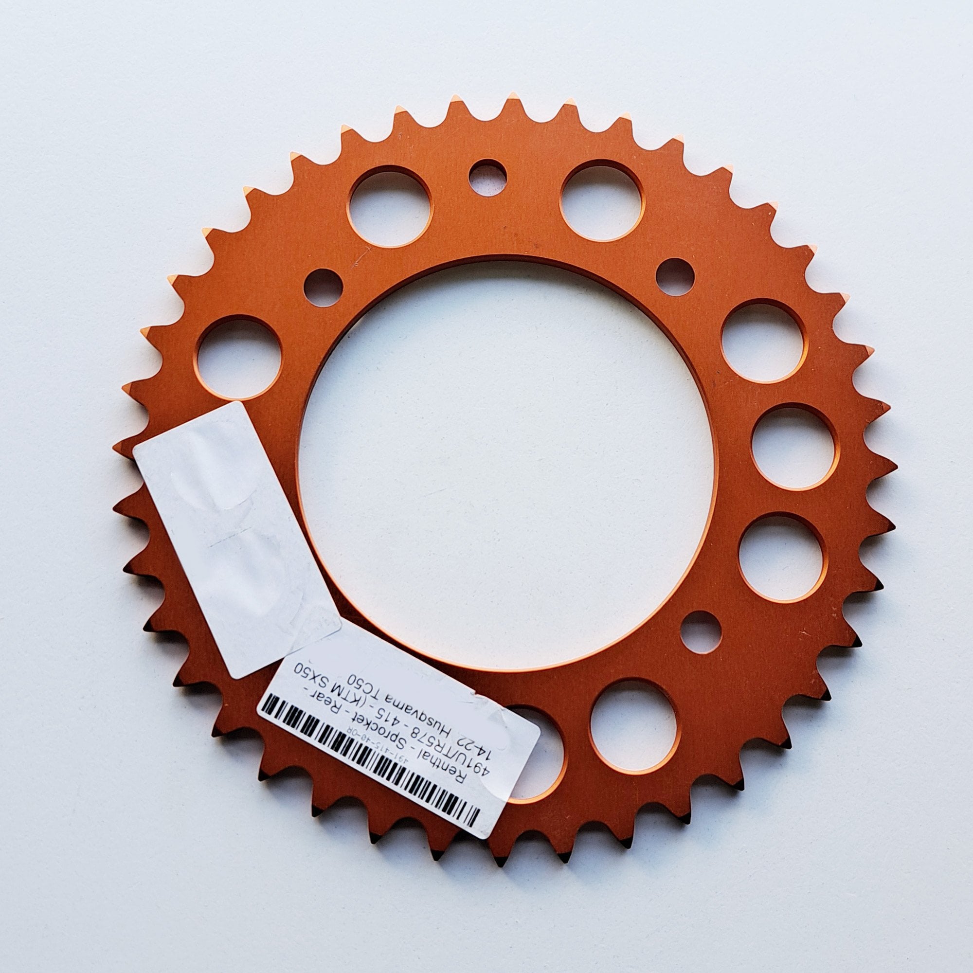Renthal Rear Sprocket Ultralight 491U-415 - KTM SX50 14-26, Husqvarna TC50 17-26, Gas Gas MC50 21-26