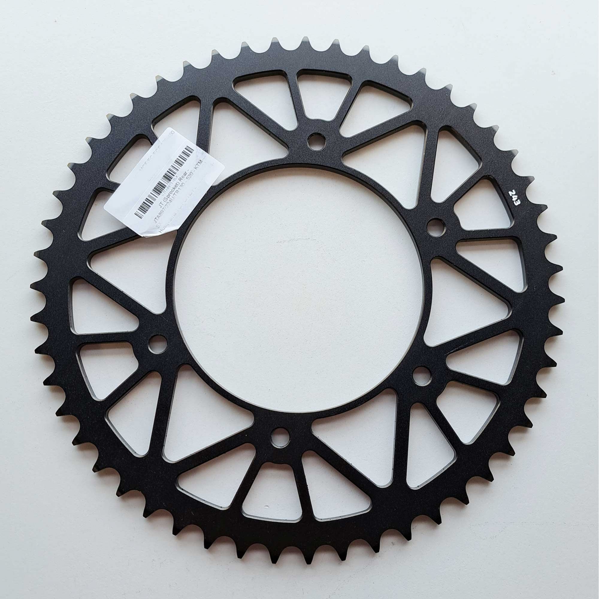JT - Sprocket - Rear - JTA897/224U/TR130 - 520 - KTM 125-530 90-27, Husqvarna 125-501 14-27, Gas Gas 125-450 21-27, Triumph 250/450 24-27, STARK - Black