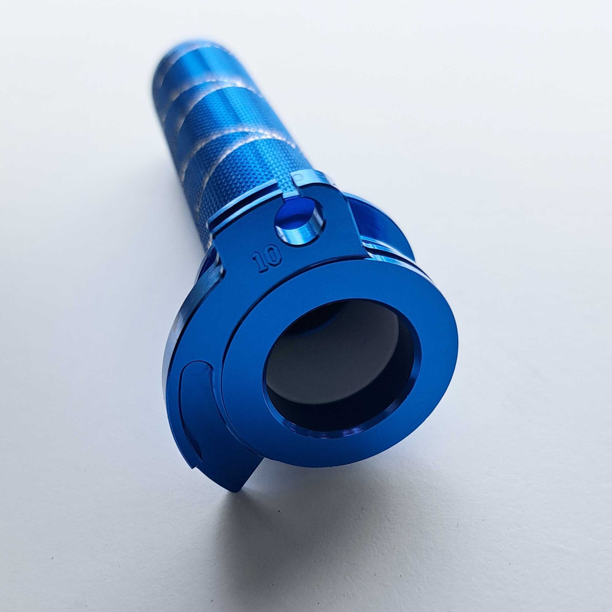 Apico - Throttle Tube - Aluminium w/Bearing - KTM SX50 12-20, SX65 02-20, Husqvarna TC50 17-20, TC65 17-20 - Blue