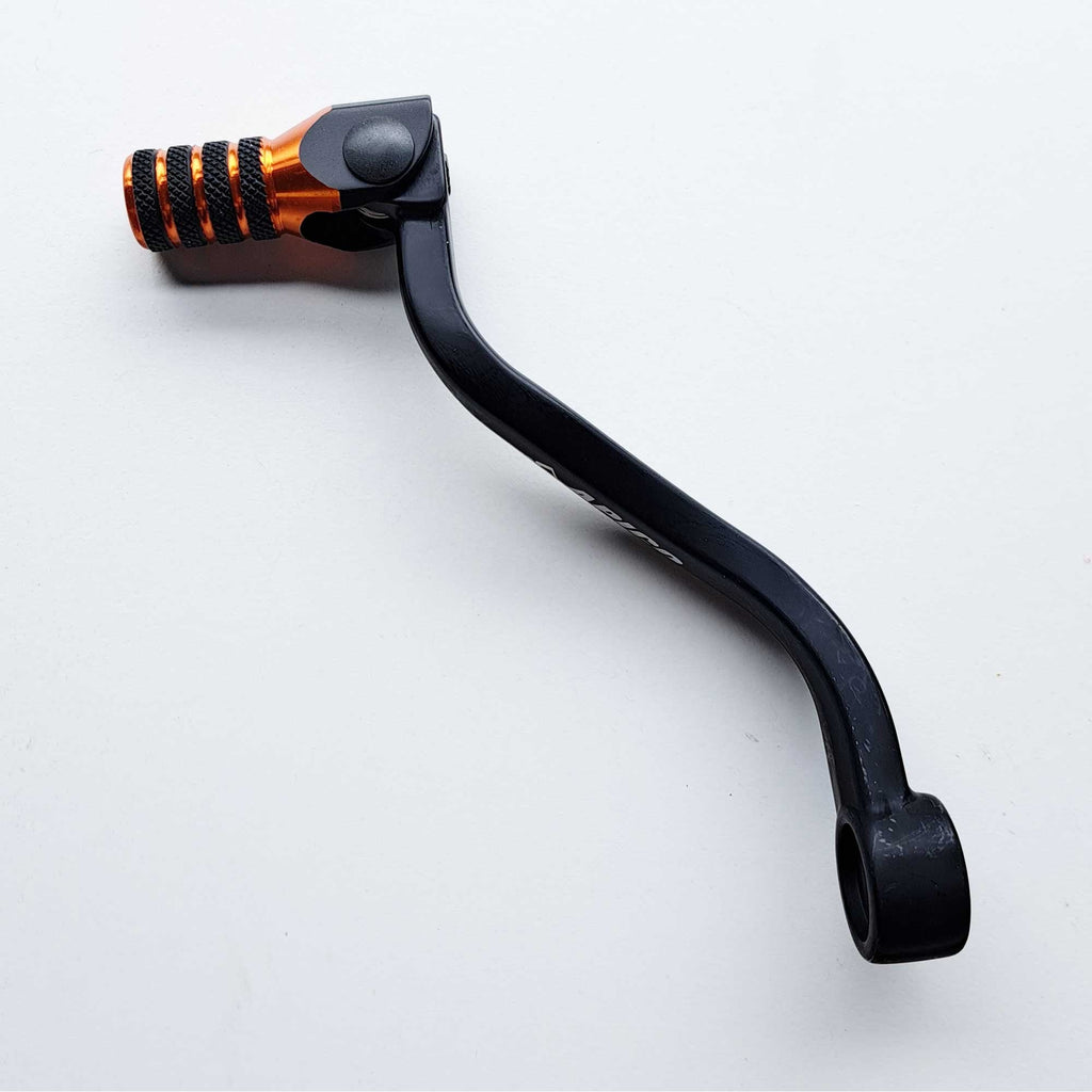 Apico - Gear Lever - Elite - KTM SX250 17-22, EXC250/300 17-23, Husqvarna TC250 17-22, TE250/300 17-23, TX300 17-22, Gas Gas MC250 22-23, EC250/300 21-23, EX250 22-23, EX300 20-23 - Black w/Orange
