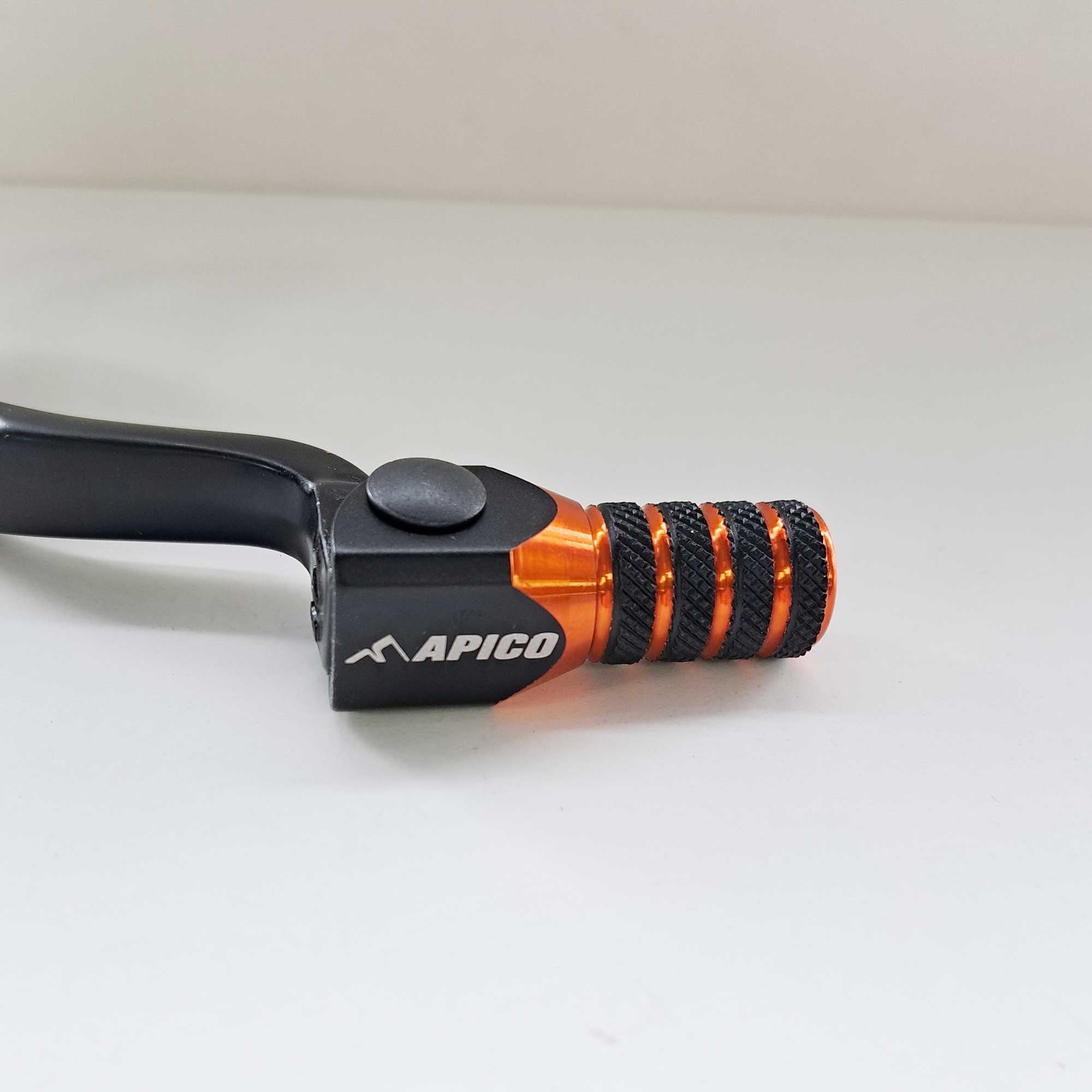 Apico - Gear Lever - Elite - KTM SX85 18-27, SX125/150 17-22, EXC150 17-23, XC-W125/150 17-22, Husqvarna TC85 18-27, TC125 17-22, TE150 17-23, TX125 17-23, Gas Gas MC85 21-27, MC125 21-23 - Black w/Orange