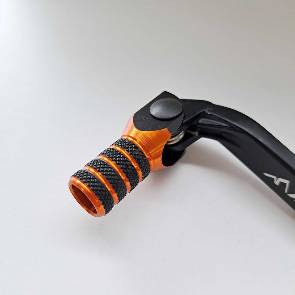 Apico - Gear Lever - Elite - KTM SX65 09-23, Husqvarna TC65 17-23, Gas Gas MC65 21-23 - Black w/Orange