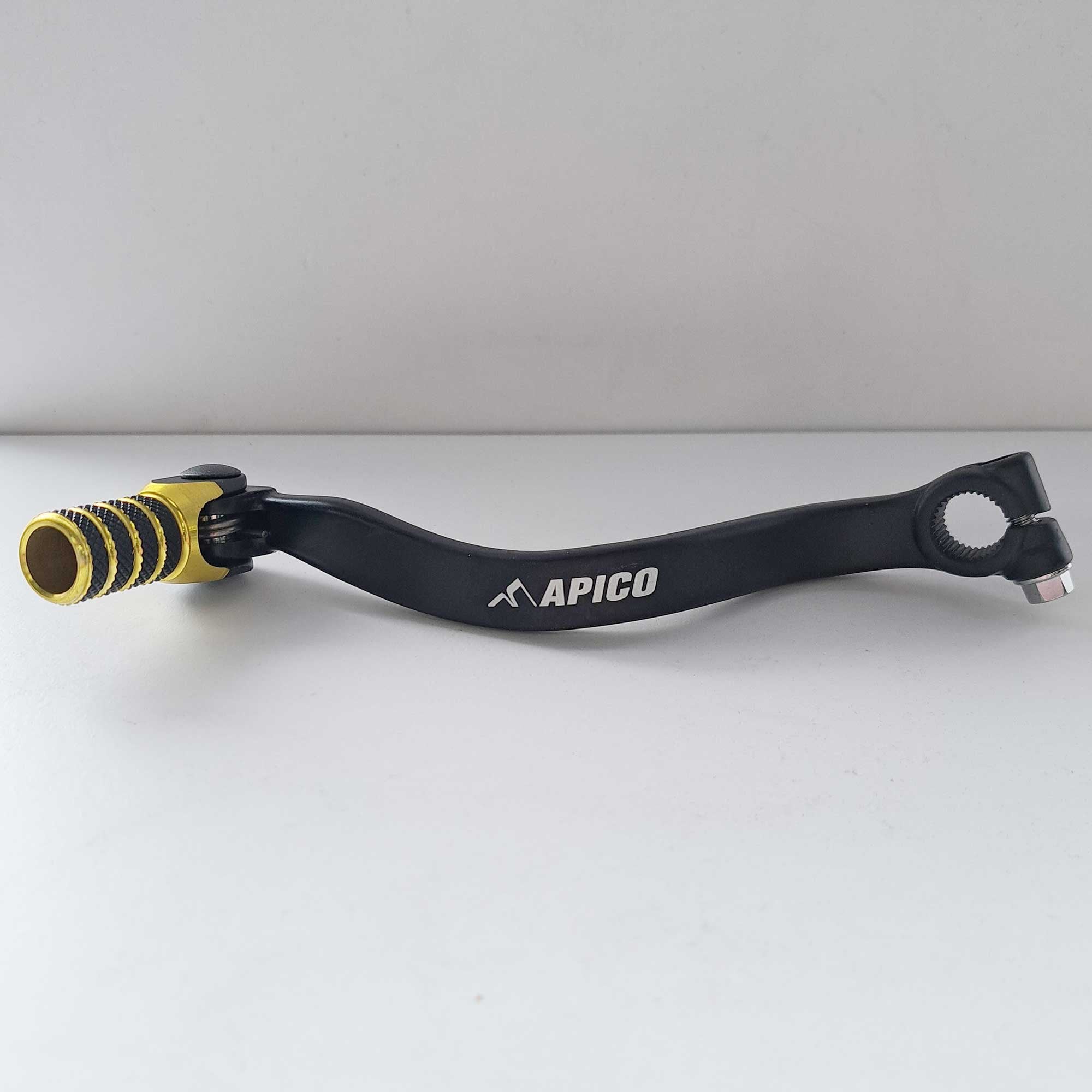 Apico - Gear Lever - Elite - RM80 89-01, RM85 02-26 - Black w/Yellow