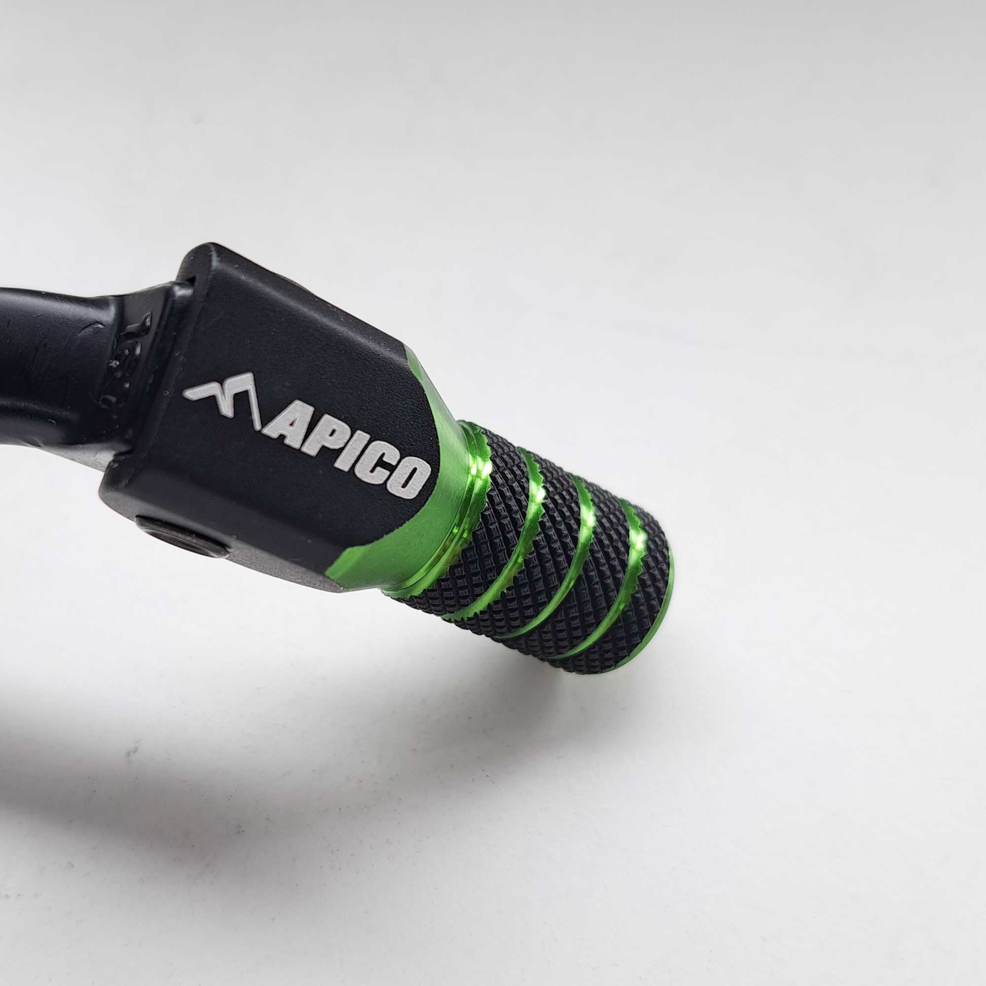 Apico - Gear Lever - Elite - KXF450 09-15 - Black w/Green