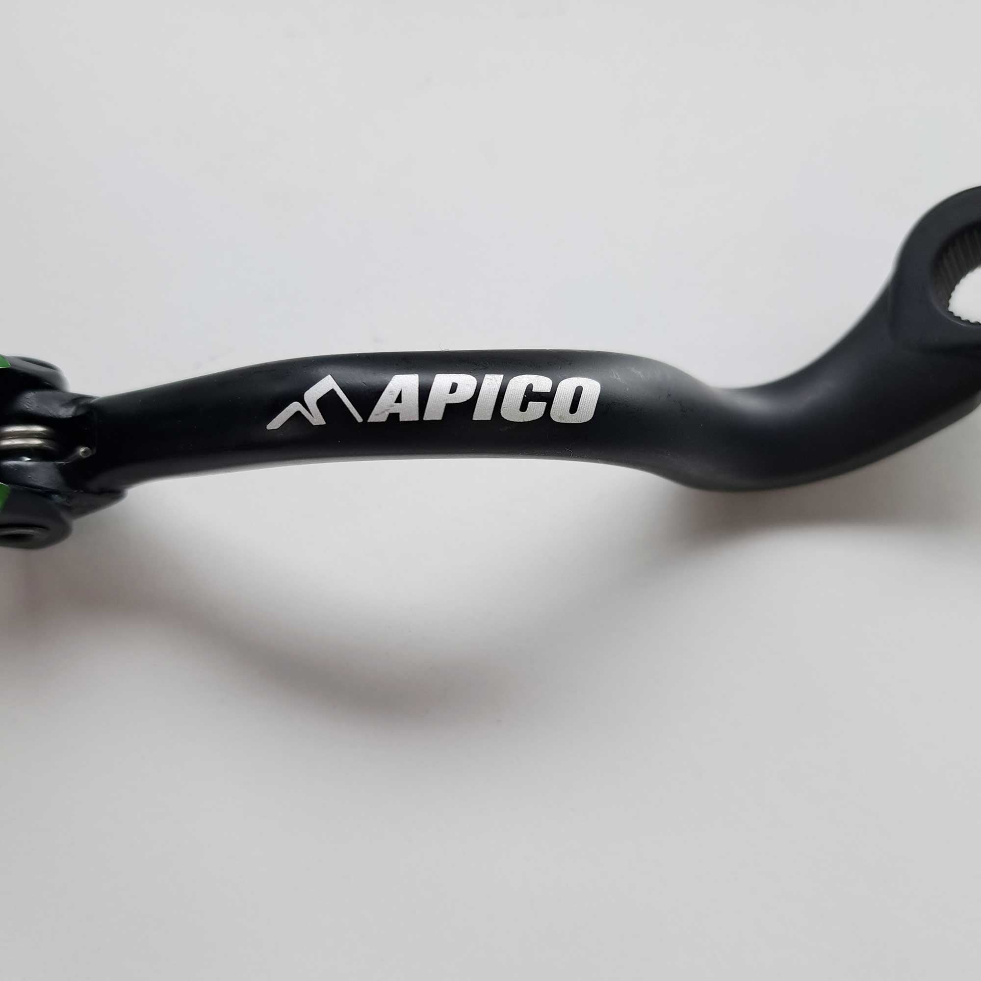 Apico - Gear Lever - Elite - KX125 94-02, KX250 94-08, KX500 94-04 - Black w/Green