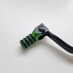 Apico - Gear Lever - Elite - KX80 81-00, KX85 01-26, KX100 01-21, KX112 22-26, KX125/250 83-93 - Black w/Green