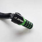 Apico - Gear Lever - Elite - KX80 81-00, KX85 01-26, KX100 01-21, KX112 22-26, KX125/250 83-93 - Black w/Green