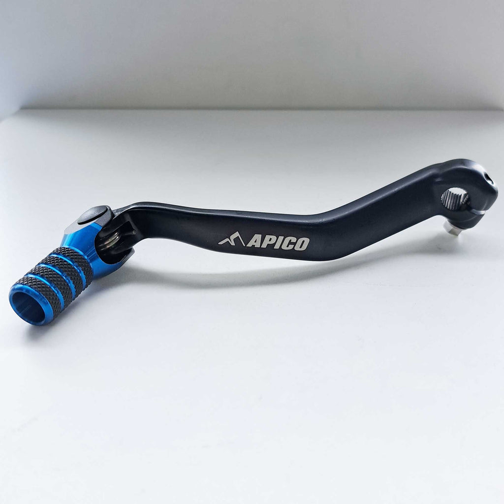 Apico - Gear Lever - Elite - YZ125/250 05-26, YZ125X 20-26, YZ250X 16-26 - Black w/Blue