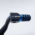 Apico - Gear Lever - Elite - YZ125/250 05-27, YZ125X 20-26, YZ250X 16-27 - Black w/Blue