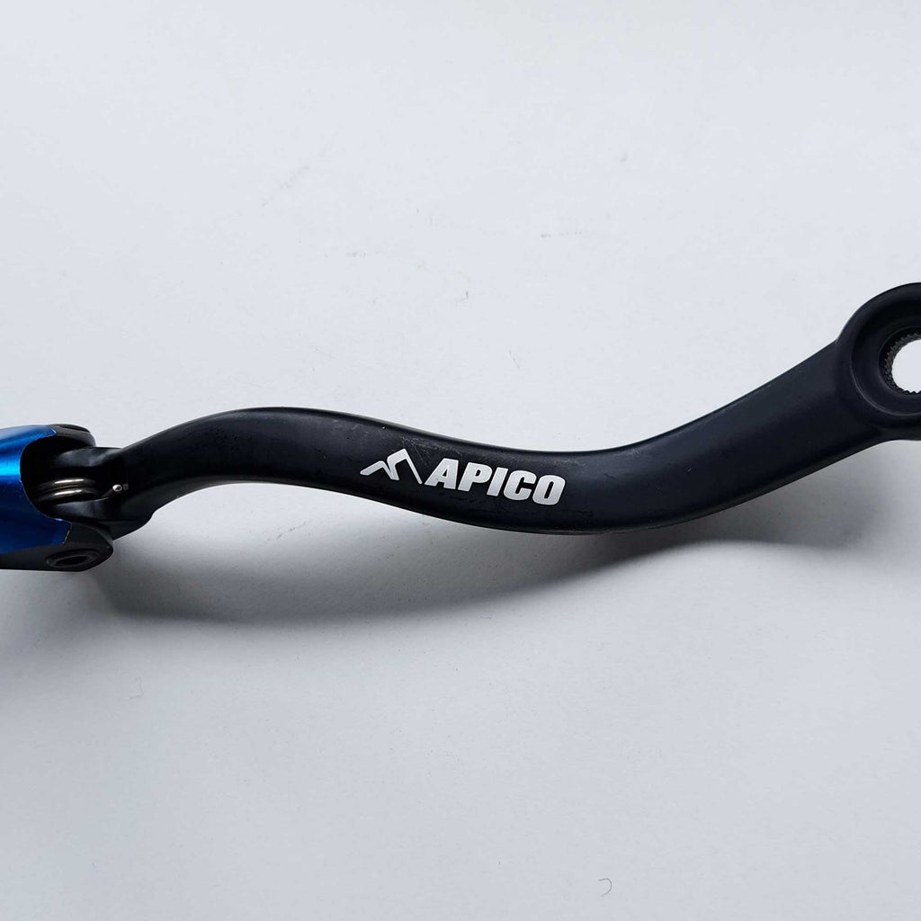 Apico Elite Gear Lever - KTM SX250 17-22, EXC250/300 17-23, Husqvarna TC250 17-22, TE250/300 17-23, TX300 17-22, Gas Gas MC250 22-23, EC250/300 21-23, EX250 22-23, EX300 20-23 (Black/Blue)