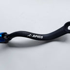 Apico Elite Gear Lever - KTM SX250 17-22, EXC250/300 17-23, Husqvarna TC250 17-22, TE250/300 17-23, TX300 17-22, Gas Gas MC250 22-23, EC250/300 21-23, EX250 22-23, EX300 20-23 (Black/Blue)