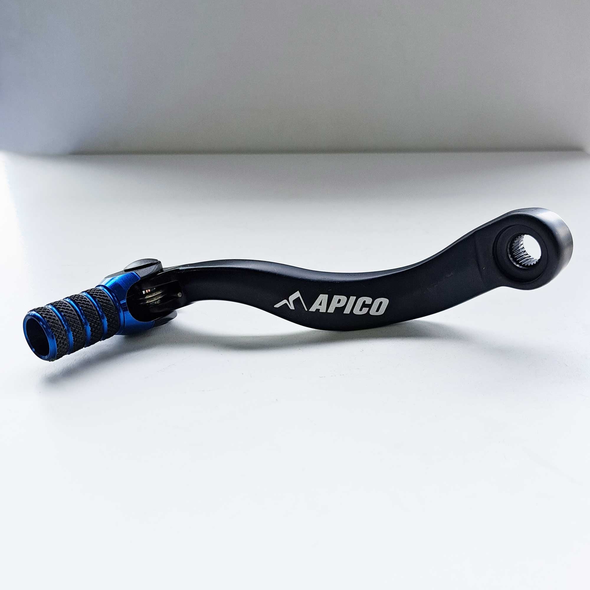 Apico - Gear Lever - Elite - KTM SXF450 16-22, EXCF450/500 17-23, Husqvarna FC450 16-22, FE450/501 17-23, Gas Gas MCF450 21-23, EXF450 21-23 - Black w/Blue
