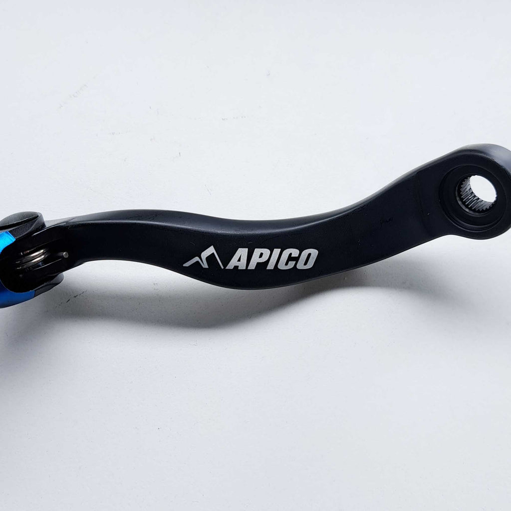 Apico - Gear Lever - Elite - KTM SXF450 16-22, EXCF450/500 17-23, Husqvarna FC450 16-22, FE450/501 17-23, Gas Gas MCF450 21-23, EXF450 21-23 - Black w/Blue