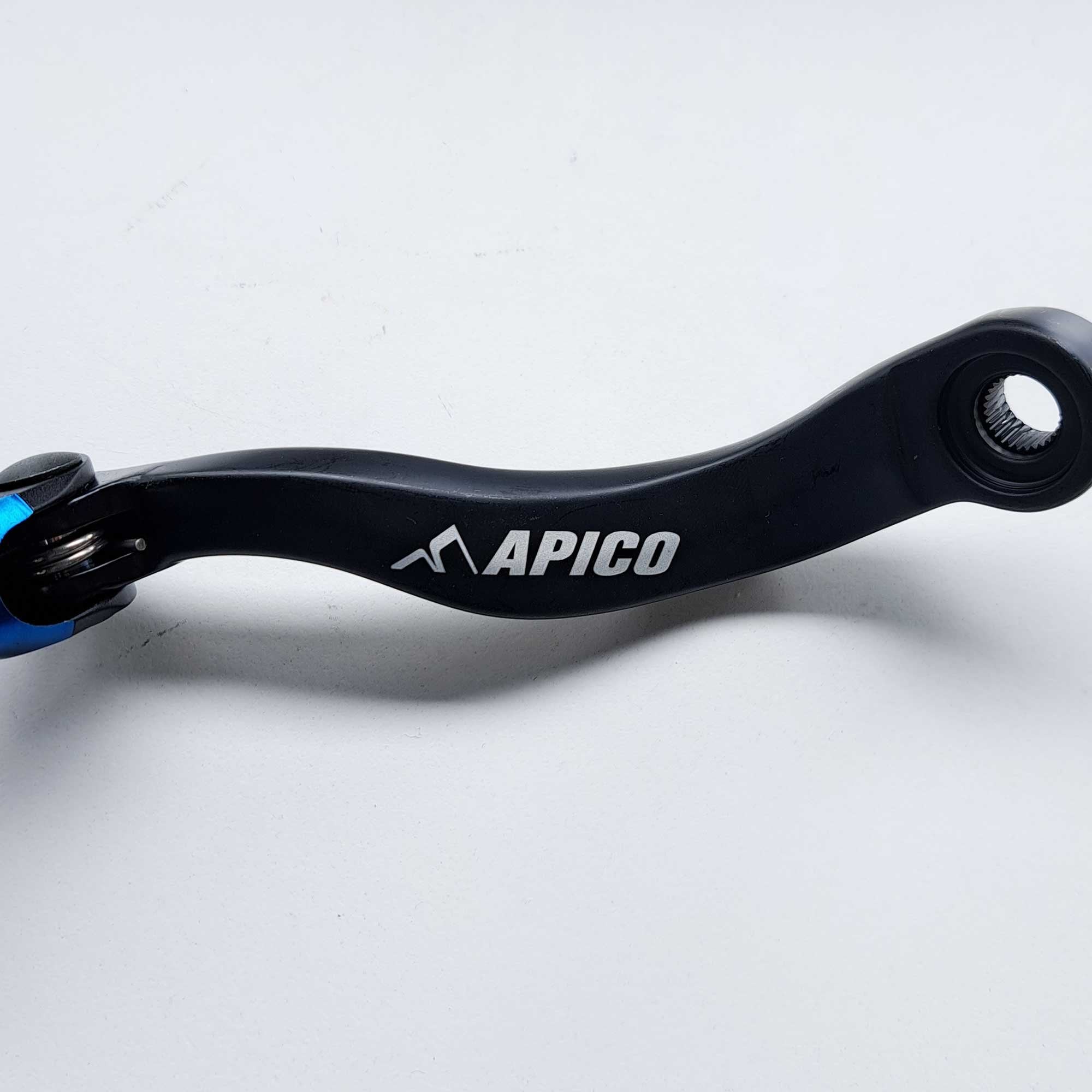 Apico - Gear Lever - Elite - KTM SXF450 16-22, EXCF450/500 17-23, Husqvarna FC450 16-22, FE450/501 17-23, Gas Gas MCF450 21-23, EXF450 21-23 - Black w/Blue