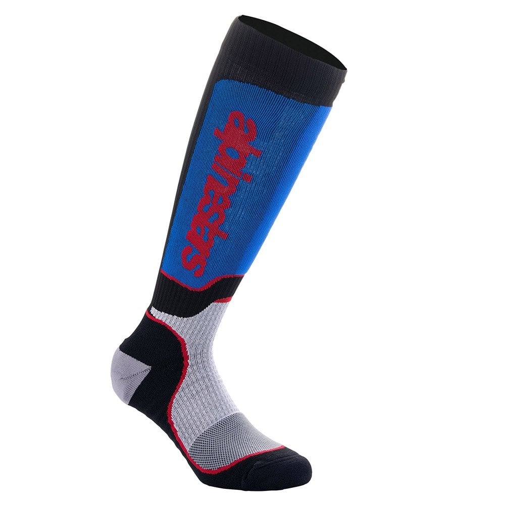 Alpinestars (MX26) Youth Socks - MX Plus (Black/White/Royal Blue)