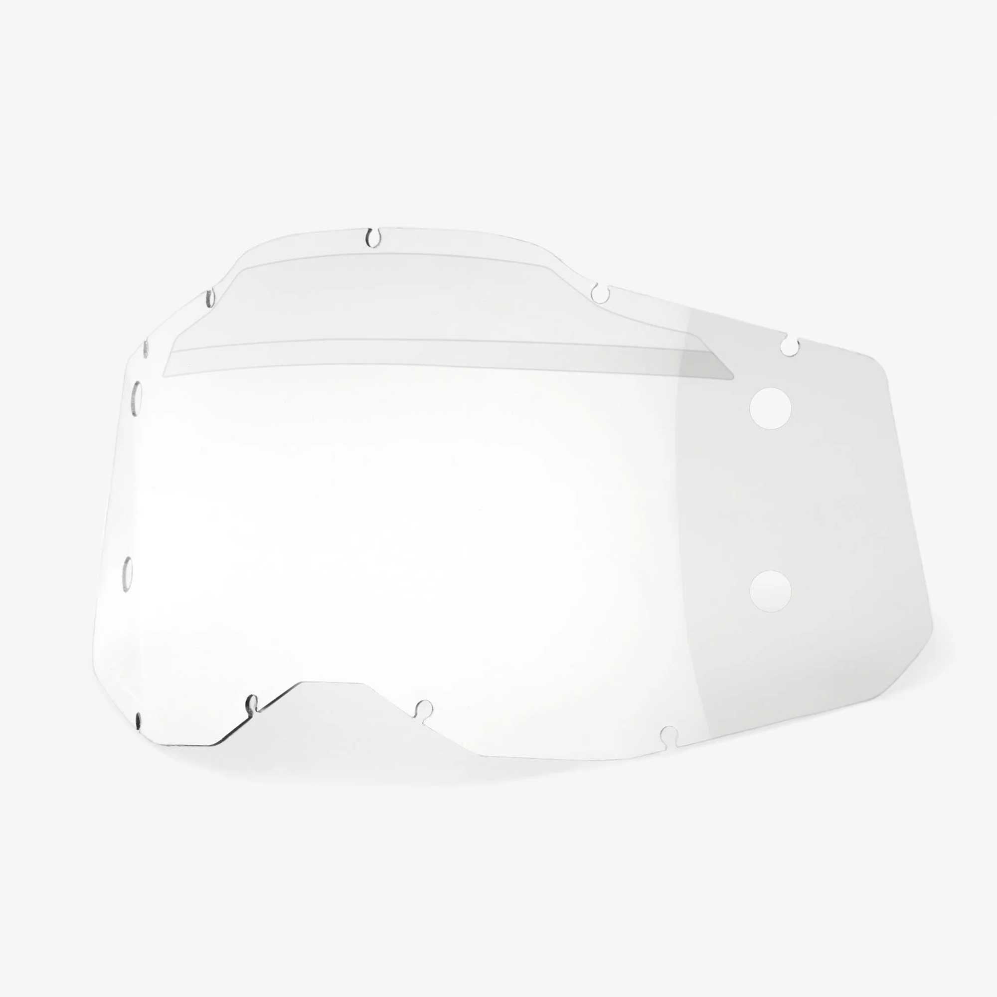 100% (Spares) Lens - Youth - FORECAST w/Mud Flap/Strip - Accuri-2/Strata-2 - Tint - Clear