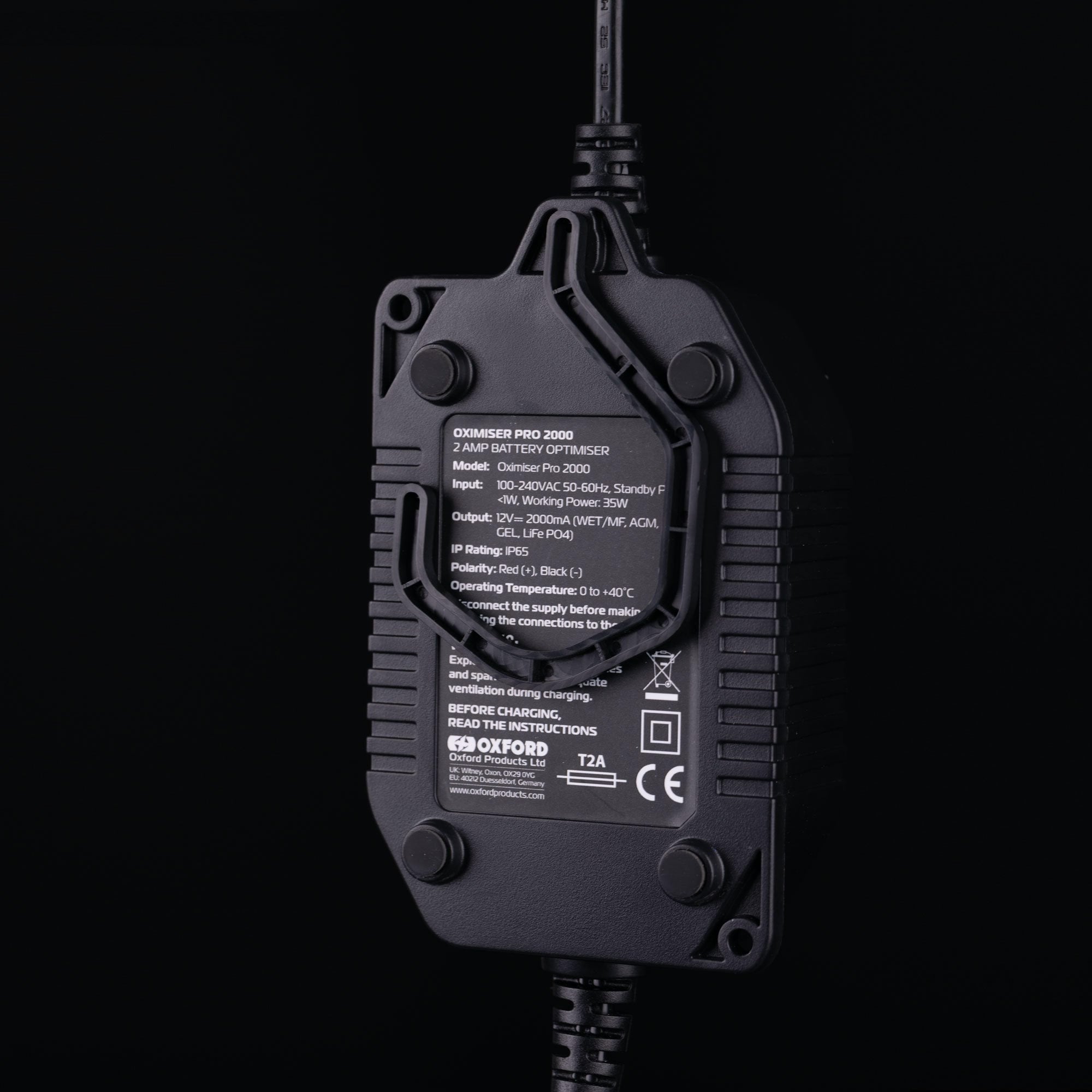 Oxford Battery Charger - Oximiser PRO 2000 (EL203) (12V/Lithium 2amps)