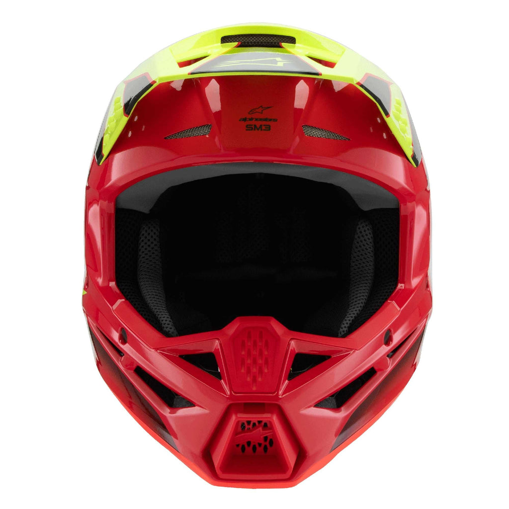 Alpinestars (MX26) Youth Helmet - S-M3 FRAY ECE06 (Red/Yellow Fluo/Black Gloss)